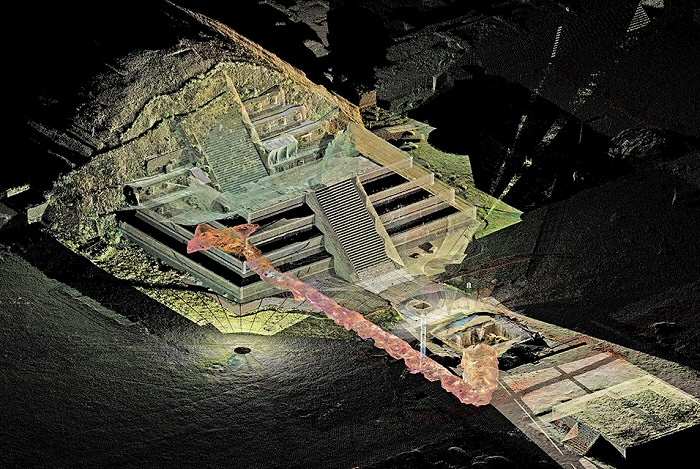 A teotihuacani Tollas Kígyó piramis alatt felfedezett új folyosó-komplexum